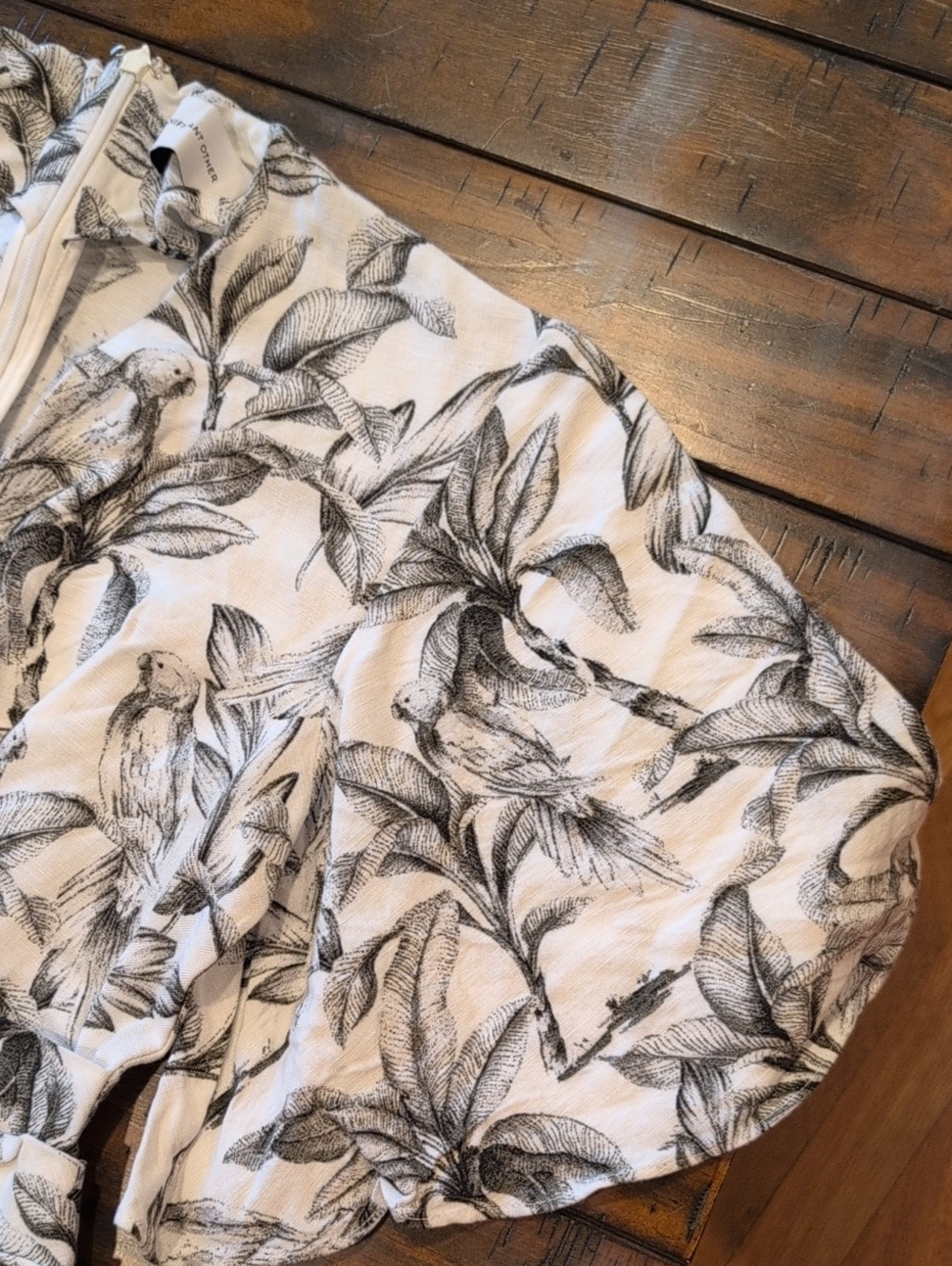 Significant Other Linen Sienna Tropical Bird Mini Dress - Picture 3 of 9